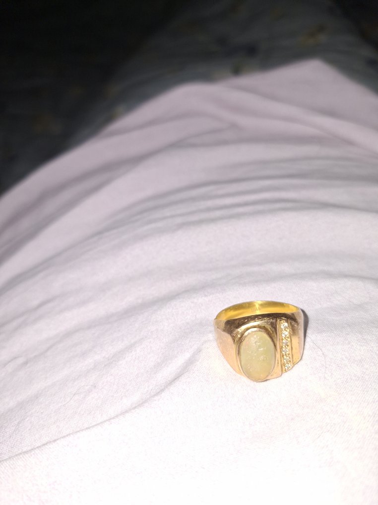 Gyűrű - 18 kt. Sárga arany Opál #4.3