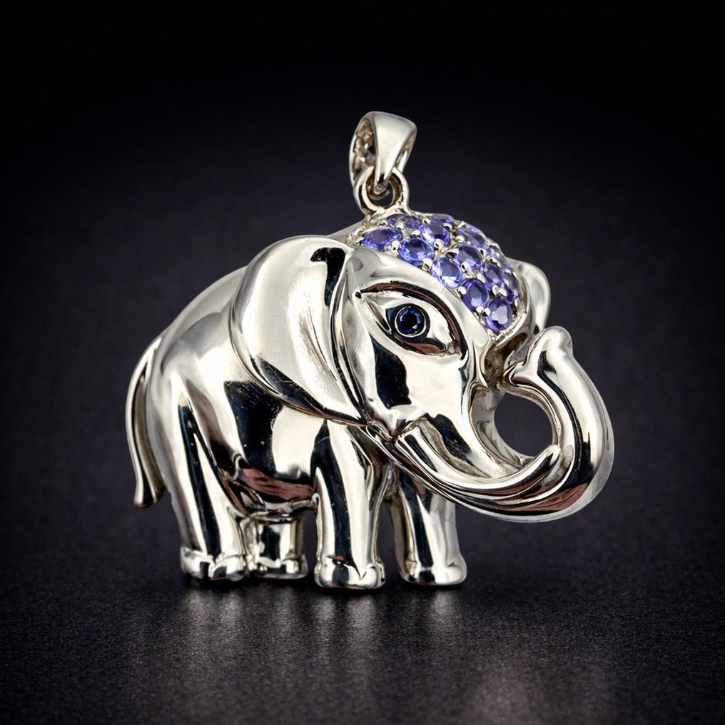 No reserve price - Pendant Silver - Tanzanite(Certified) #1.0