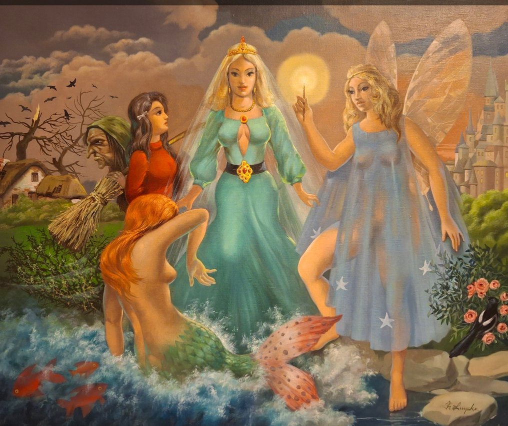 Frans Luyckx (1923-1997) - " Sprookjesvrouwen " #1.0