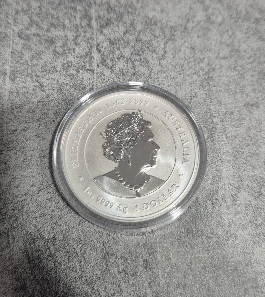 Australia. 1 Dollar Year of the dragon 2024. Lilac dragon (Senza prezzo di riserva) #1.0