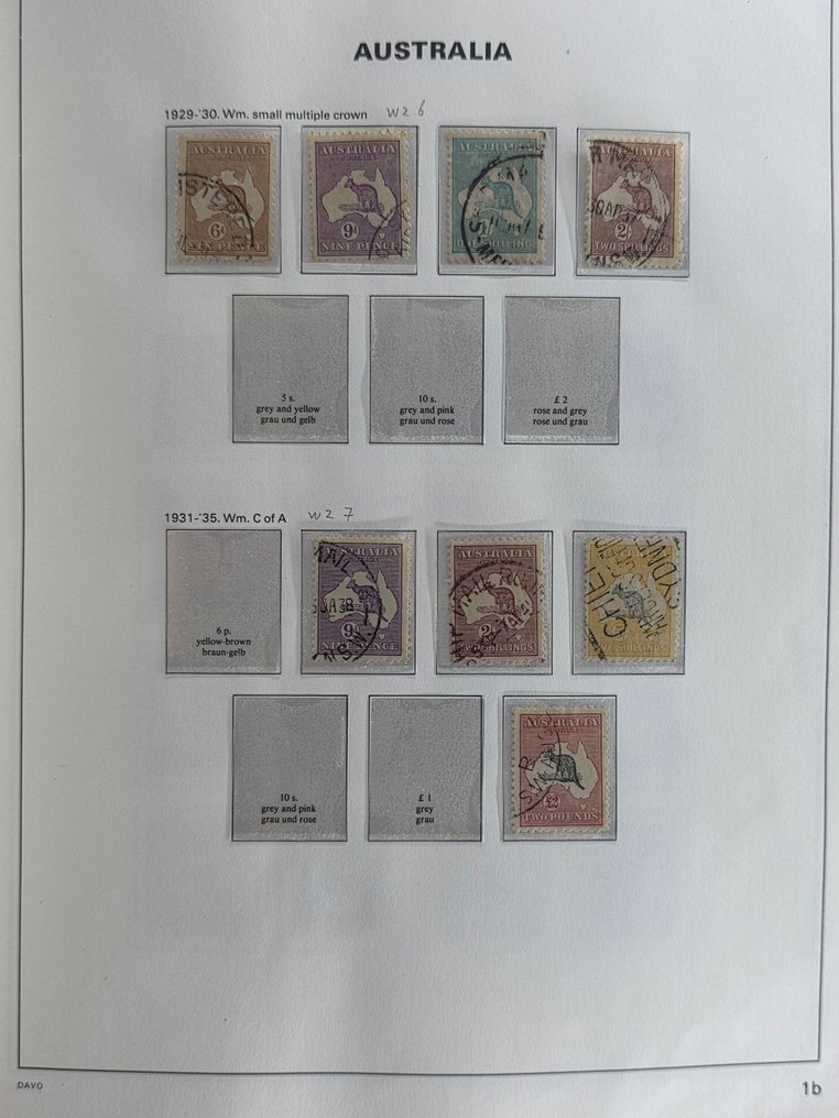 Australia 1913/1993 - Collection in a Davo album #2.1