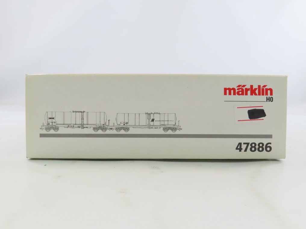 Märklin H0轨 - 47886 - 模型火车货车组 (1) - 两件套货车组，四轴锅炉车，带有‘Convoy’和‘MCN’的标识 - NS #3.2