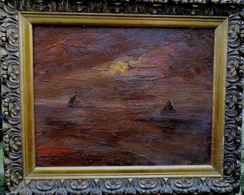 Constant Permeke (1886-1952) - Avondstemming op zee #1.0