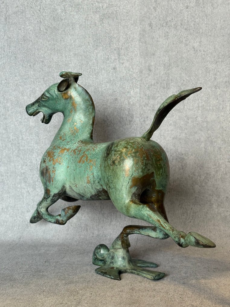 Flying horse 44 cm / 4 kg - Bronze - China - 20th century #4.3