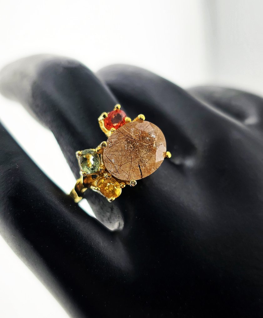 Cuarzo - Plata - Anillo - Earth Treasure #4.3