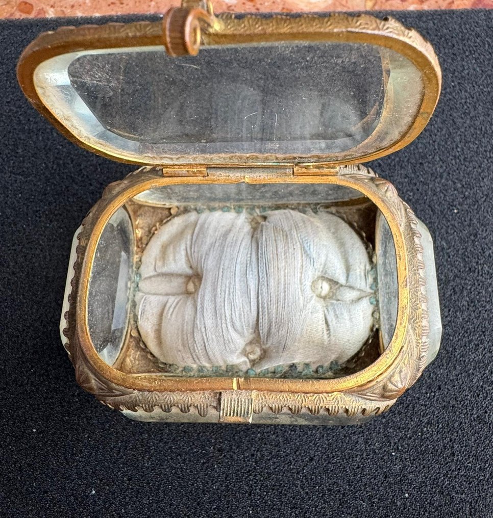 Jewellery box - Glass, Brass - Napoleon III box #3.2