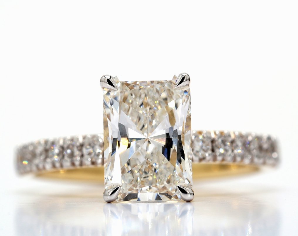 訂婚戒指 - 14 克拉 黃金 -  2.44ct. tw. 鉆石 (實驗室培育) - 鉆石 - 订婚戒指 #1.0