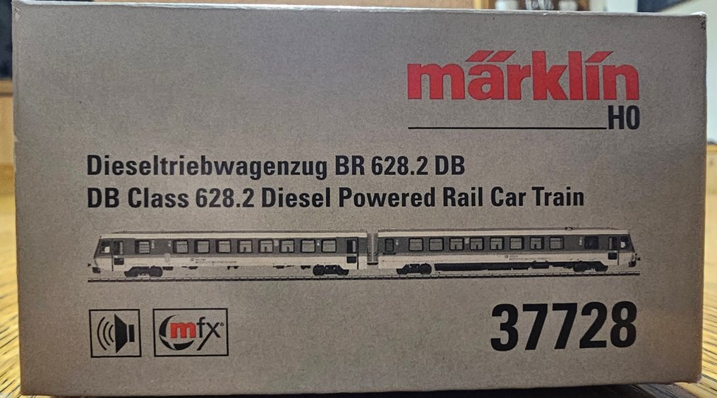Märklin H0 - 37728 - Modelltog jernbanevogn (1) - 2-delt BR628.2, MFX+ og lydfunksjoner - DB #1.0