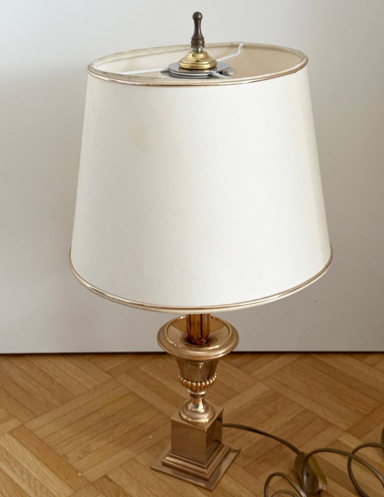 Boulanger - Lampe - Lampe de table de style Hollywood Regency - Laiton - Lampe de table Regency #1.0