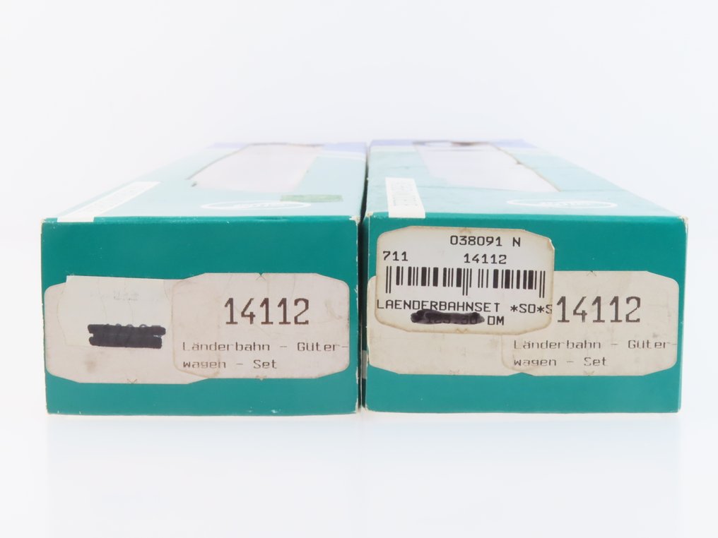 Sachsenmodelle H0 - 14112 - 模型貨運火車組合 (2) - 每套包括两节式的2辆锅炉车和一辆两节式的酸罐车。 - DRG #2.1