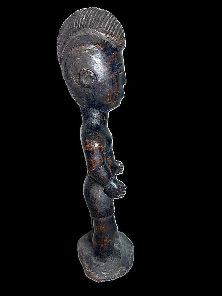 Figura colonial Baule sobre base de cemento con alta procedencia - Baule - Costa de Marfil #4.3