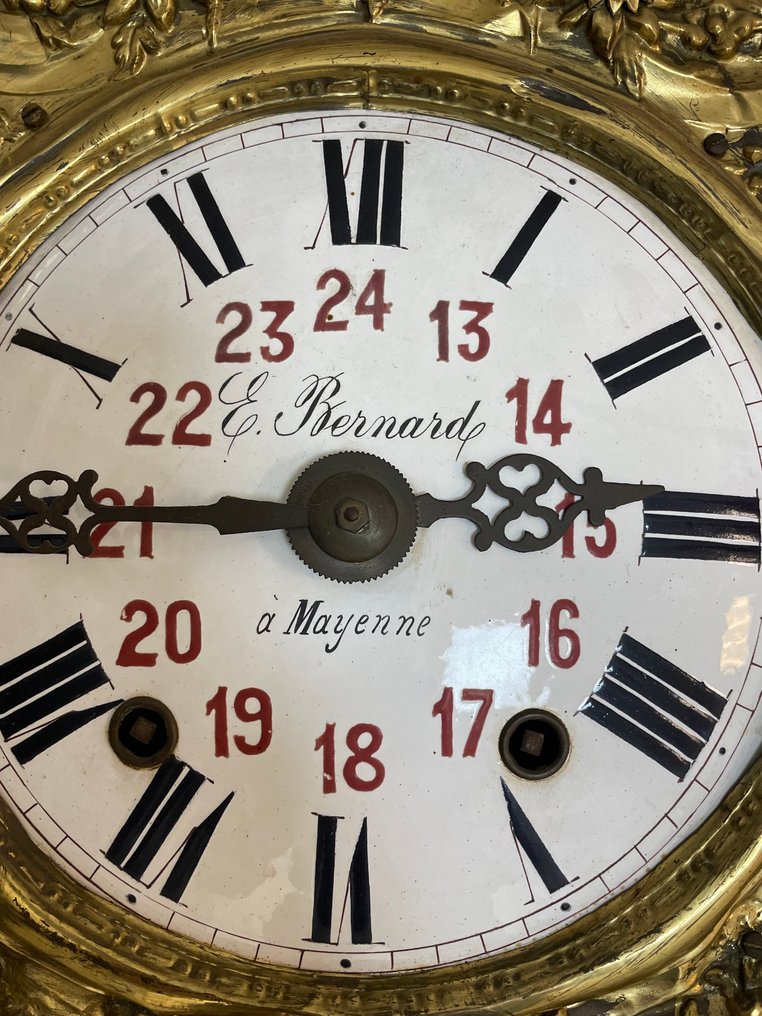 Horloge comtoise -  Antique Bois, Laiton - 1850-1900 #1.0