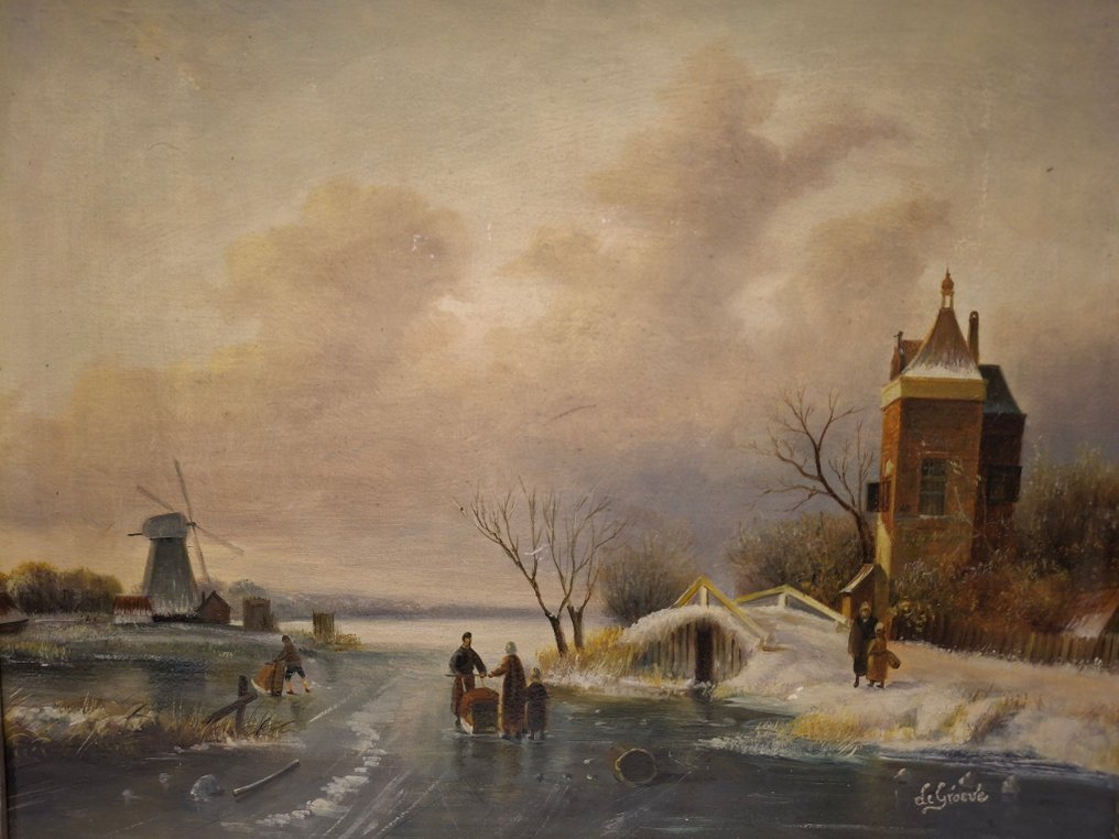 De Groeve (XX) - Schaatsers aan de toren #1.0