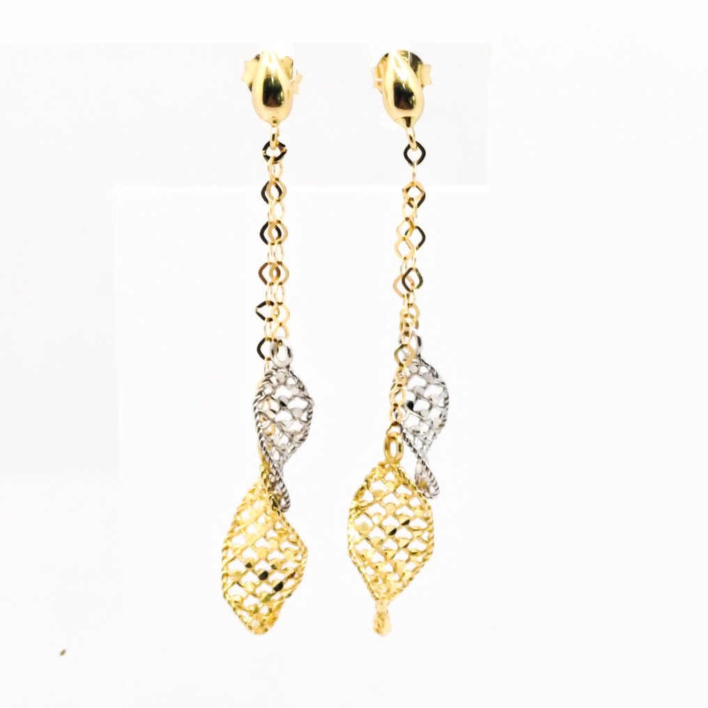 Ohrringe - 18 kt Weißgold, Gelbgold #2.1