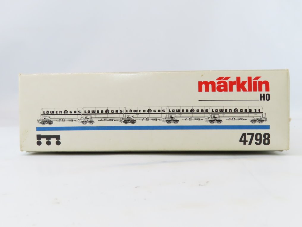 Märklin H0轨 - 4798 - 模型火车货车组 (1) - 五件套货车组，包含带有“DSM”标识的四轴锅炉车，由Cor Witlox Repaint重新喷漆。 - NS #4.3