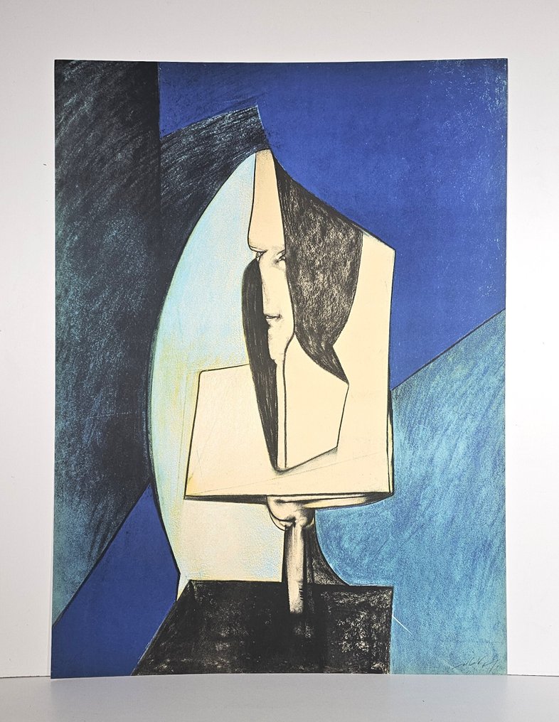 Gianni Dova (1925-1991) - Studio di una testa Romana #2.1