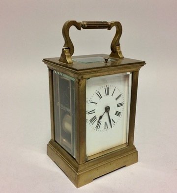 Reiseur -   Messing carriage klokke i original stand - med repetisjon urverk. - 1850-1900 #1.0