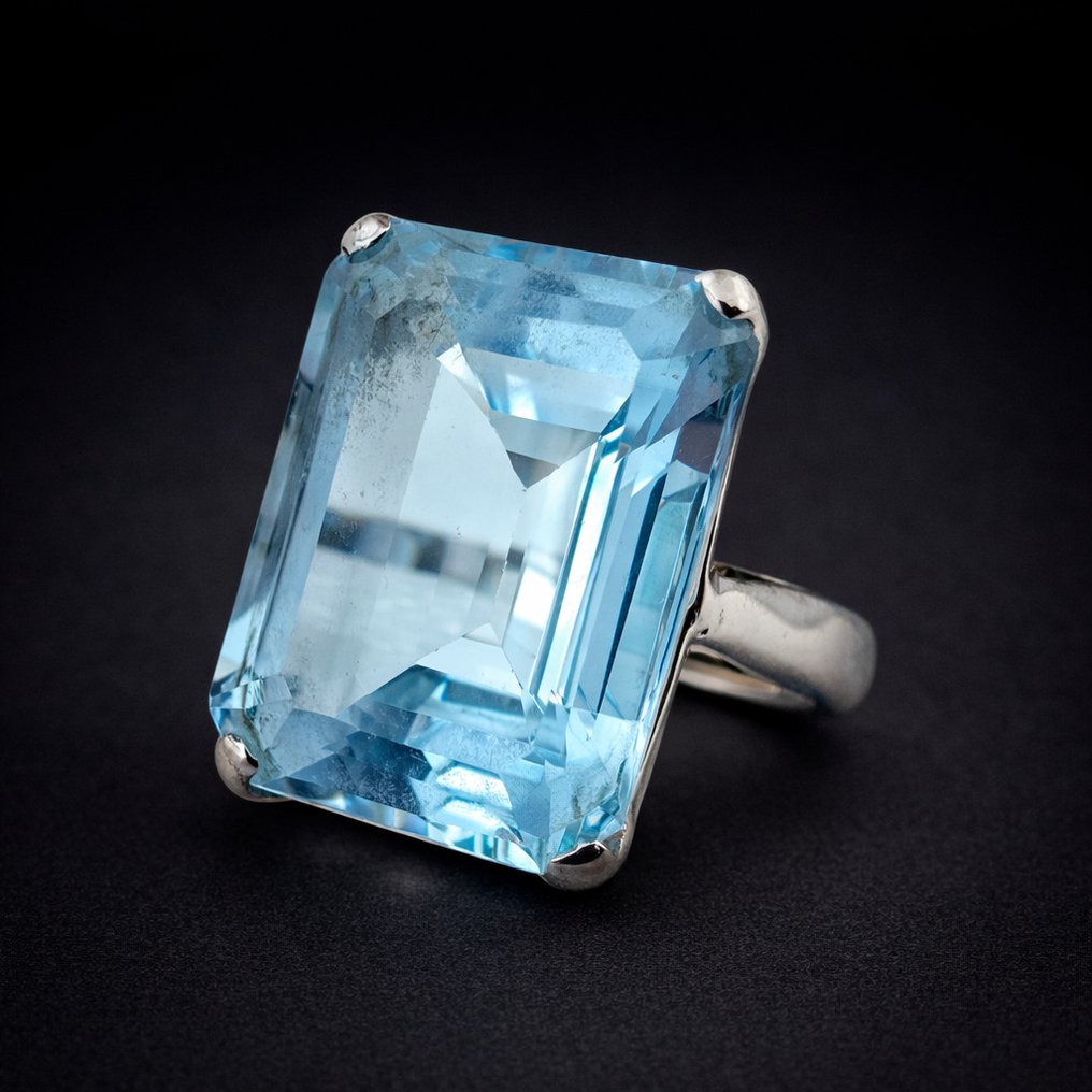 No reserve price - Ring Silver - Topaz (Certified) #1.0