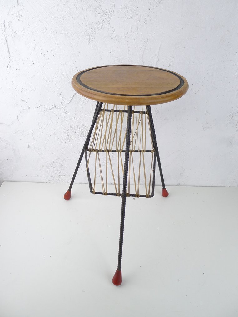 Lampebord - Stål, Træ - Træbord #4.3