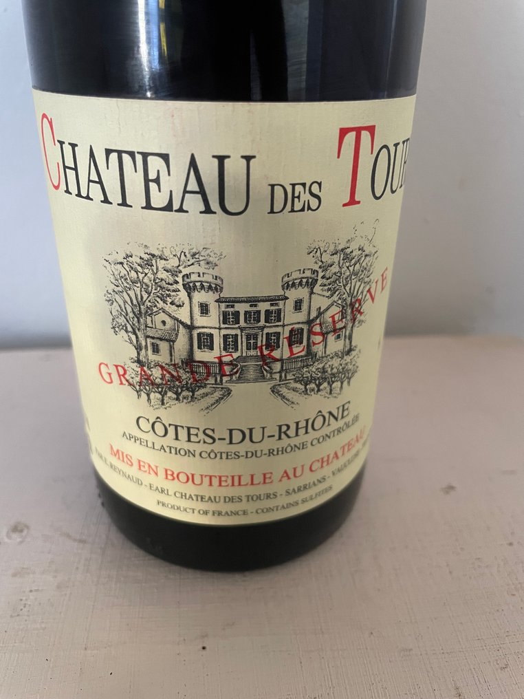 2014 E. Reynaud, Château des Tours Grande Réserve, 2014 - Côtes du Rhône - 1 Pullo (0.75L) #1.0