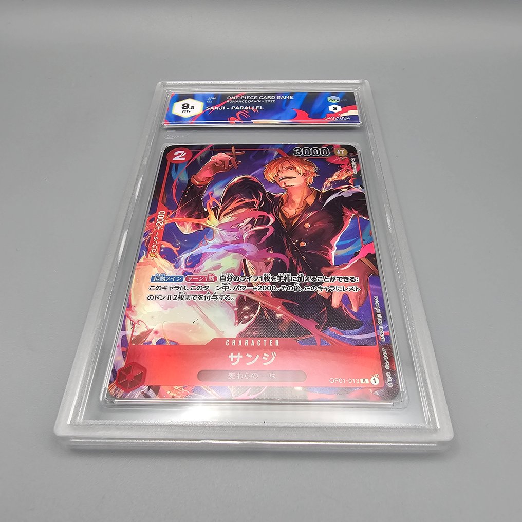 Pokémon Graded card - SANJI (Alternate Art) OP01-013 -> Romance Dawn - Graad 9.5 #4.3