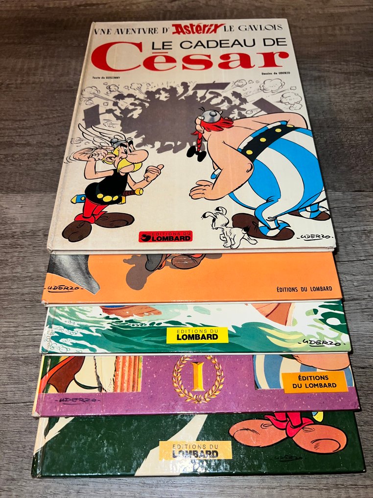 Asterix - 5x C - 5 专辑 - 第一版 - 1968/1975 #2.1