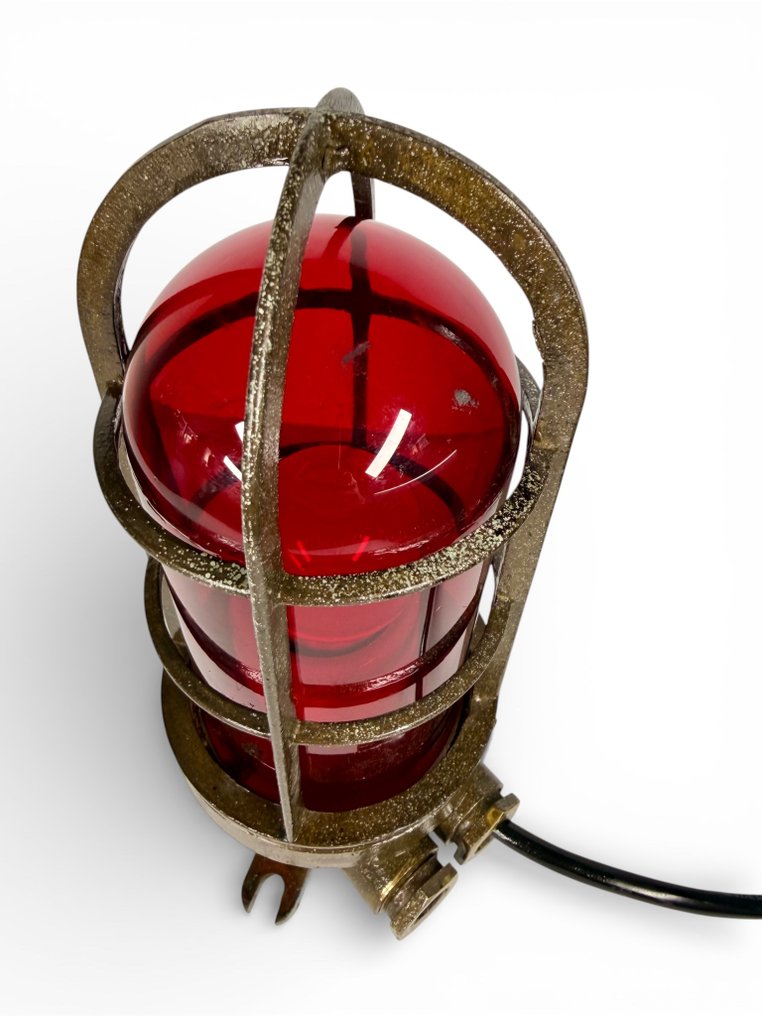 Lampe - Maritime signal- og dæklampe. - Bronze #3.2