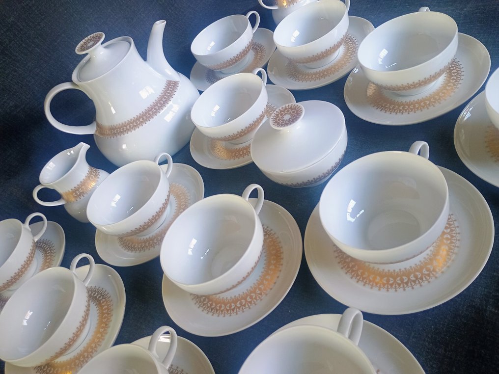 Thomas, Rosenthal - Teservis (28) - 24K guld - Bordo oro #1.0