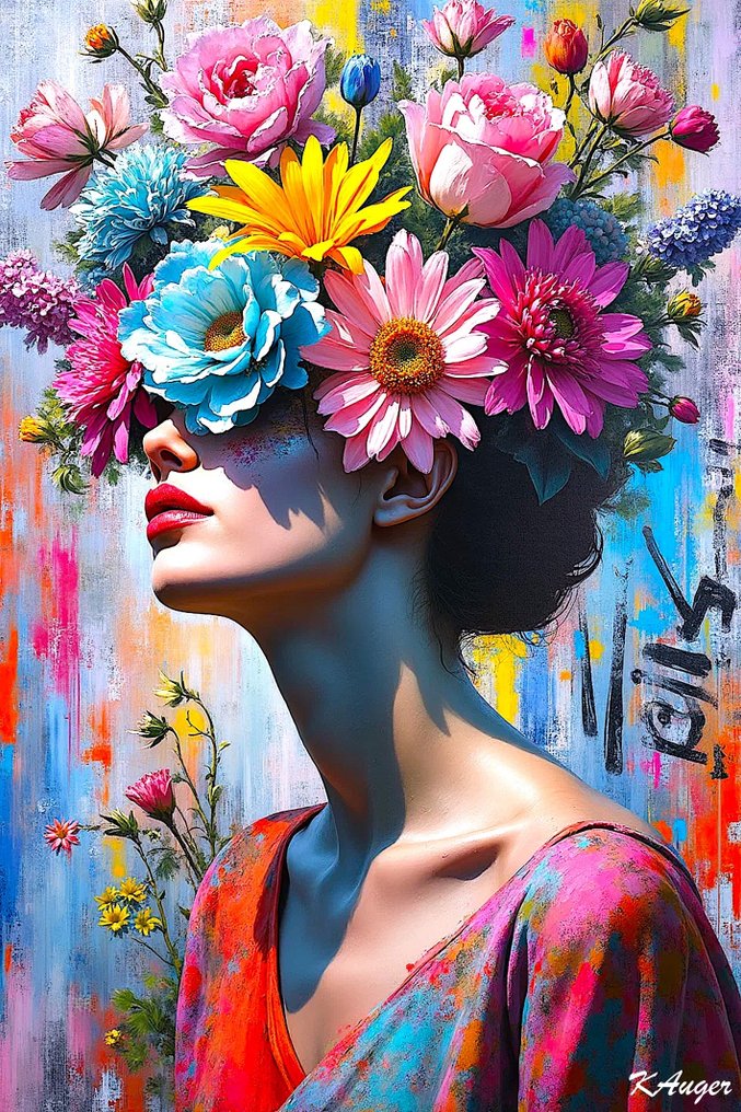 KAUGER (1972) - Federica 1/1 Toile XL #1.0