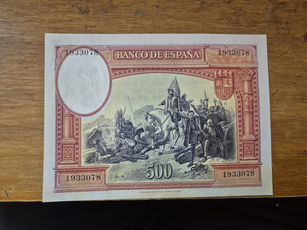 Spain. - 500 Pesetas - 1935 - Pick 89 #1.0