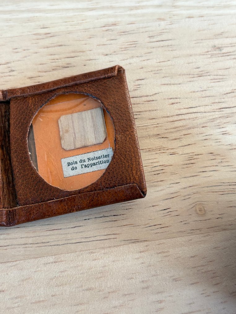  Relik (3) - Läder, Papper, Trä, Textil - 1850-1900 - Reliker - fromma bilder  #3.2