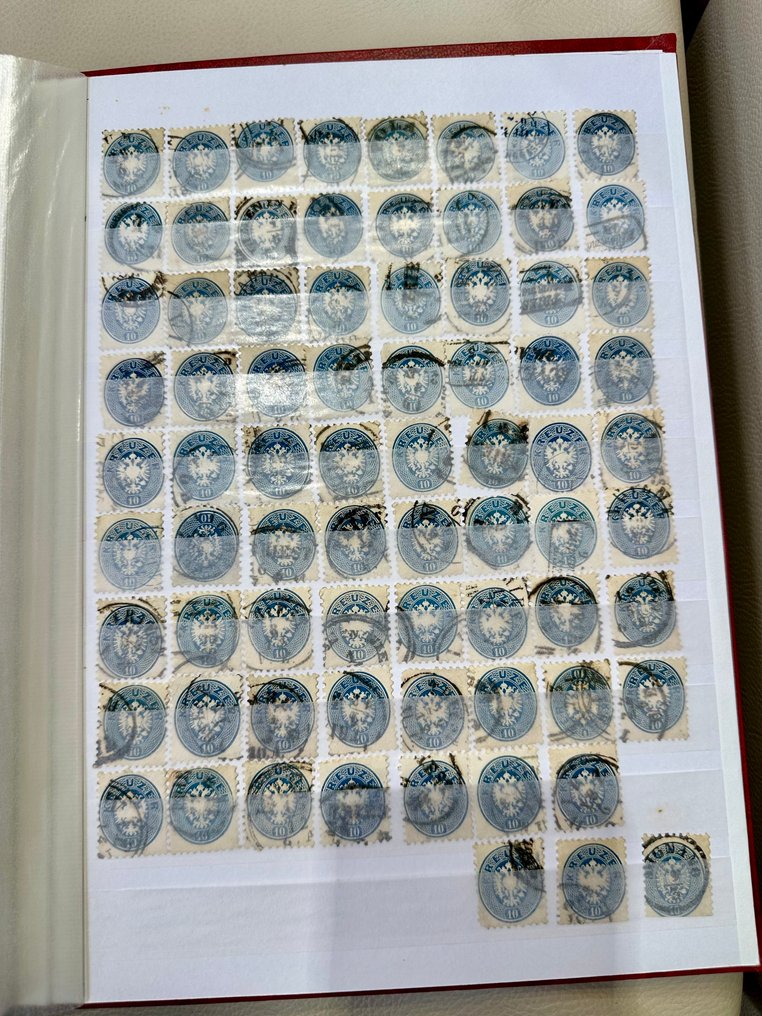 Αυστρία 1850/1980 - Συλλογή στούντιο με υδατογράφημα, σβησίματα και χρωματικές αποχρώσεις, χρησιμοποιημένα. #3.2