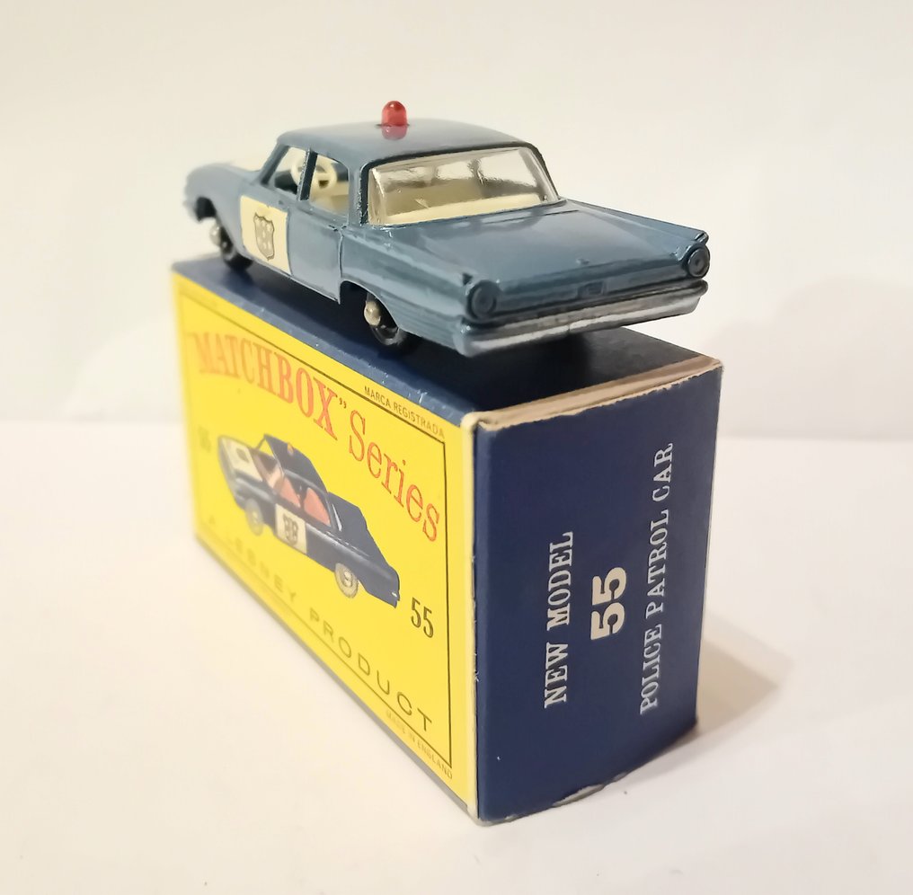 Matchbox - Modelauto - Matchbox Series Lesney 55 Police Patrol Car, Boxed #3.2