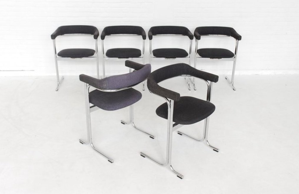 Scaun (6) - Oțel inoxidabil - Scaune de designer #1.0