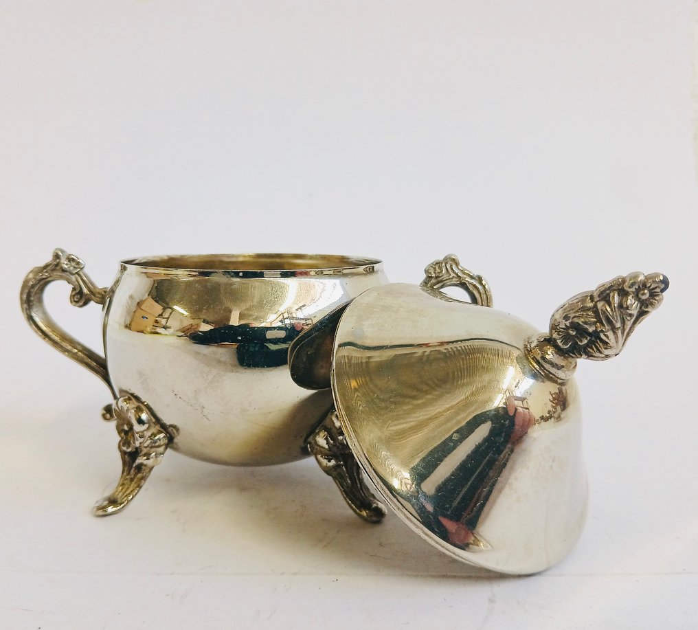 Sugar and cream set - Azucarero y jarra de leche - Silverplated #2.1