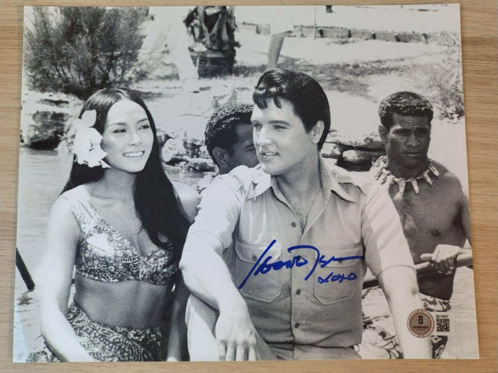 Irene Tsu - here with Elvis Presley - Signed in person w/ Beckett Holo COA #3.2