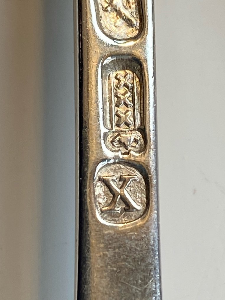 Bestekset (2) - .934 zilver - 18e eeuws, Amsterdam #4.3