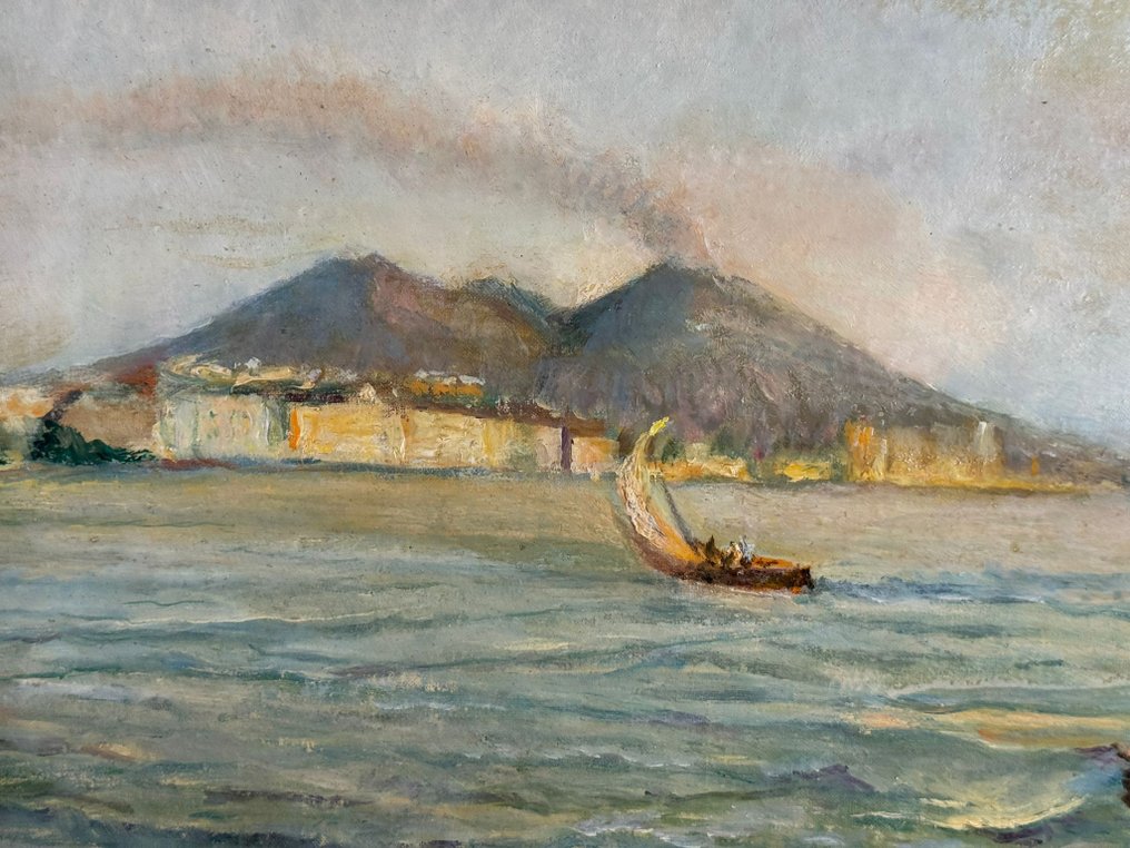 Italian school (XX) - Marina con barche #4.3