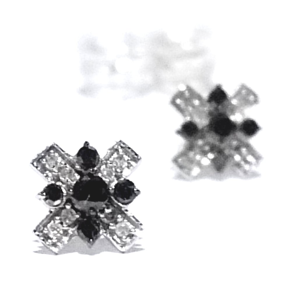 沒有保留價 - 耳環 - 18 克拉 白金 -  0.30ct. tw. 鉆石 (天然)  #2.1