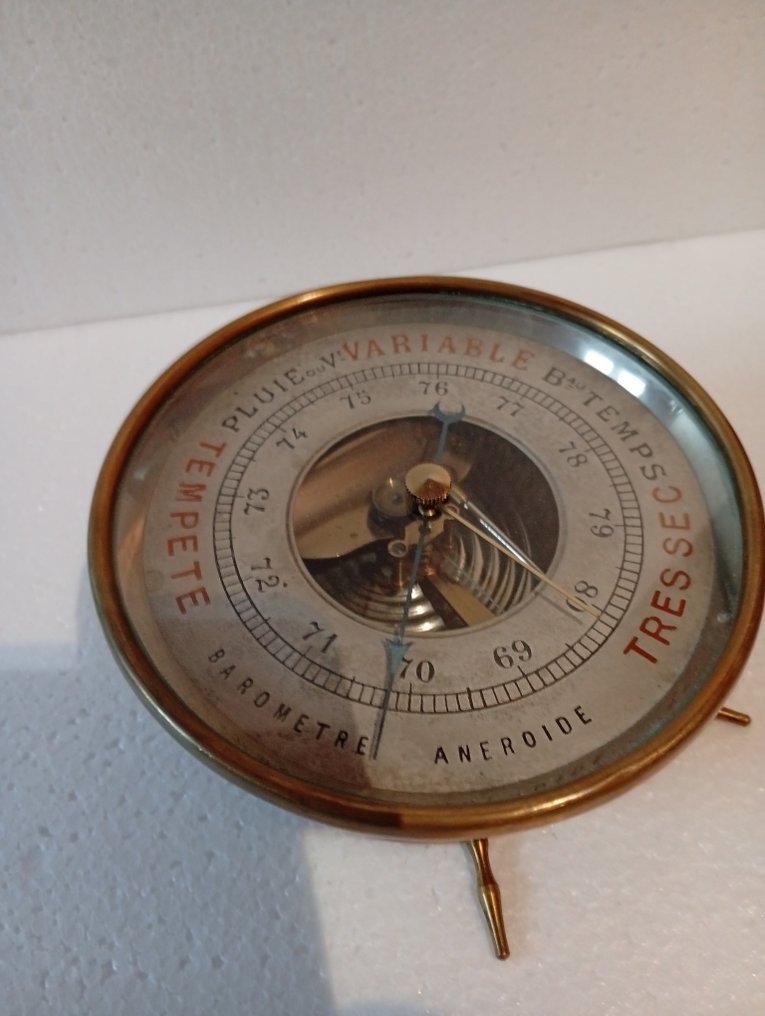 Aneroid barometer - Messing - French anti-barometers #3.2