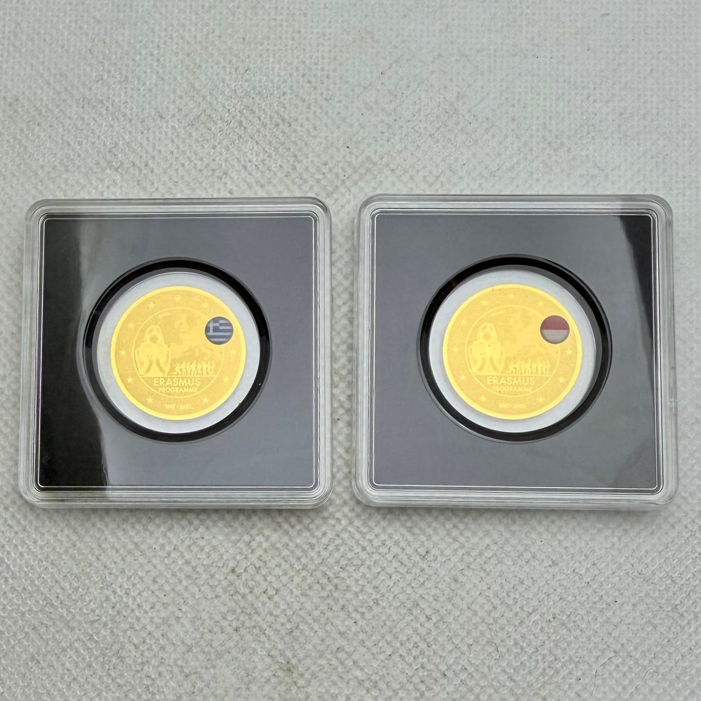 Tschad. 3000 Francs 2022 Erasmus, oro 2x 1/500 Oz (.999) (Ohne mindestpreis) #1.0