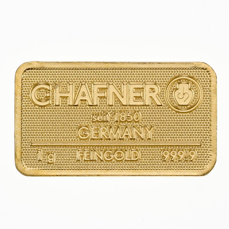 2 gram - Guld 999 - C. Hafner, Germany #1.0