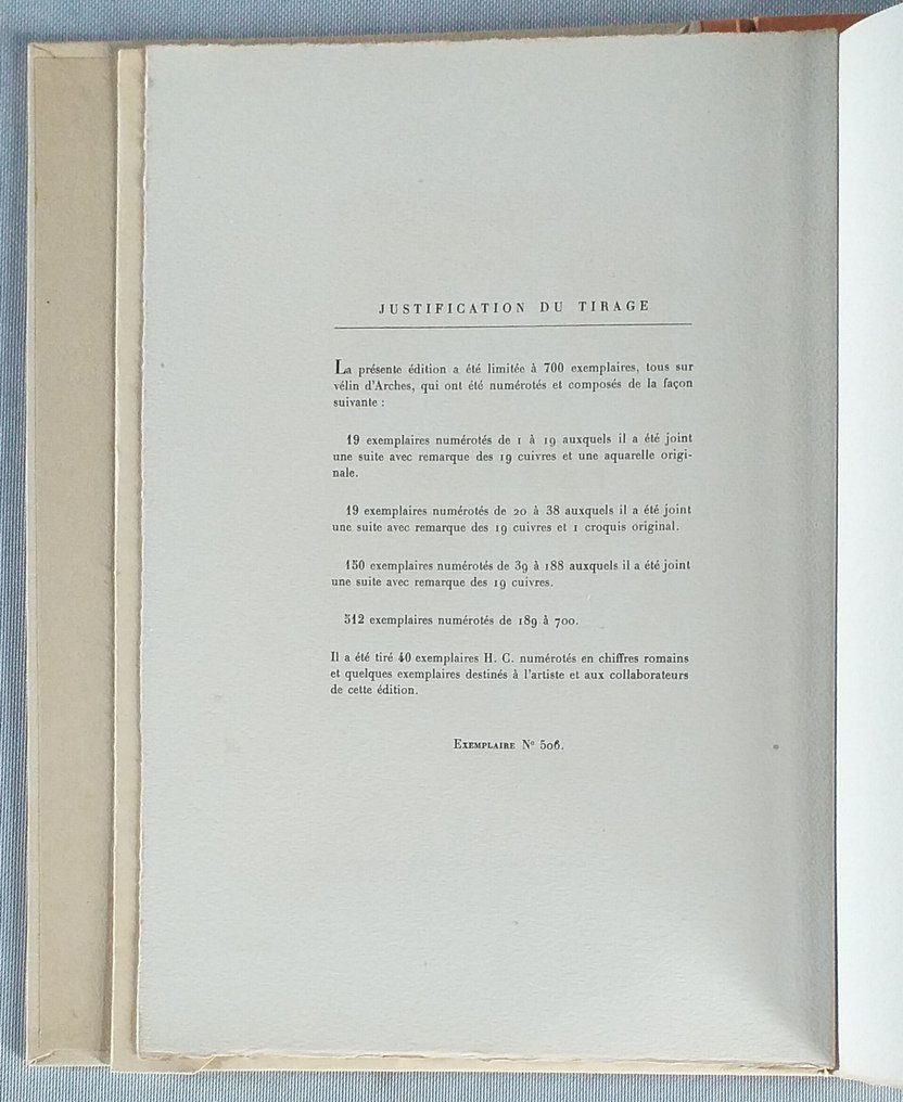 Honoré de Balzac. Eaux-fortes originales de Claude Leroy - La fille aux yeux d'or - 1946 #1.0