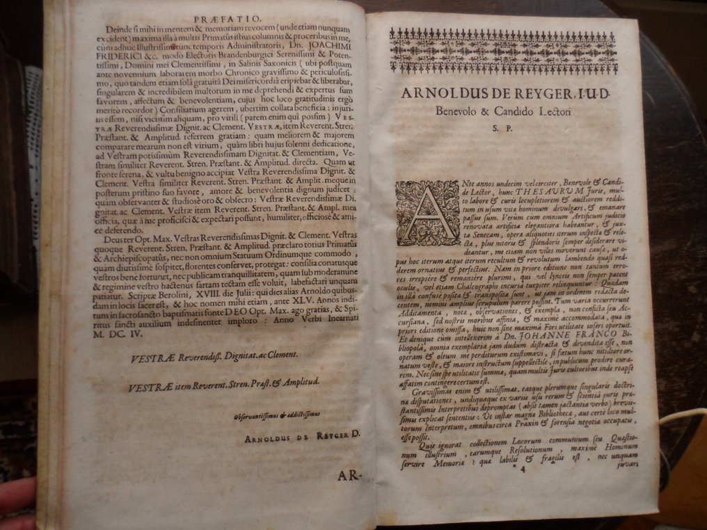 Arnold von Reyger / Daniel Venediger / Ahasver Fritsch - Arnoldi de Reyger Sereniss. Electoris Brandenb. Consiliarii, Regiique Iudicii inferioris Lusatiæ & - 1704 #4.3