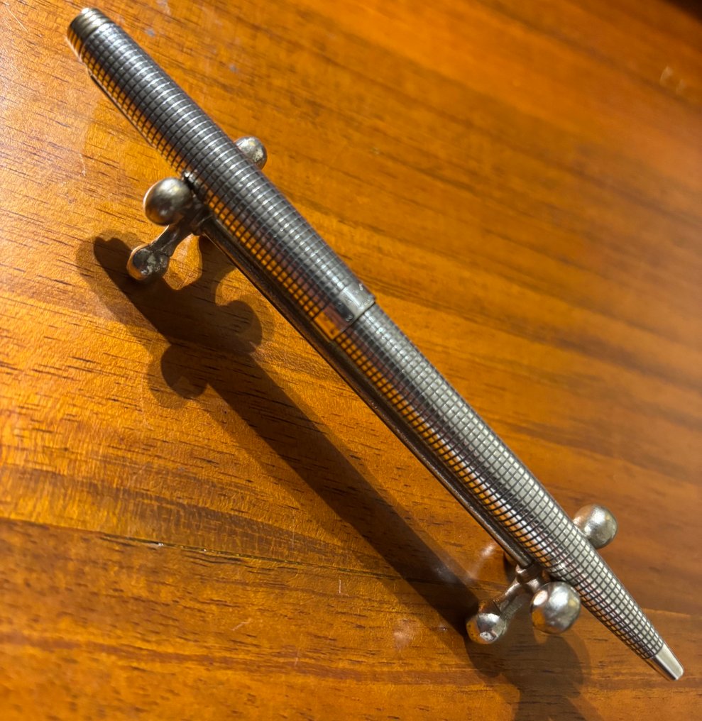 Parker 75 Ciselé 925 Silver with Gold Trims Ballpoint Pen - Sin precio de reserva - Roller #2.1