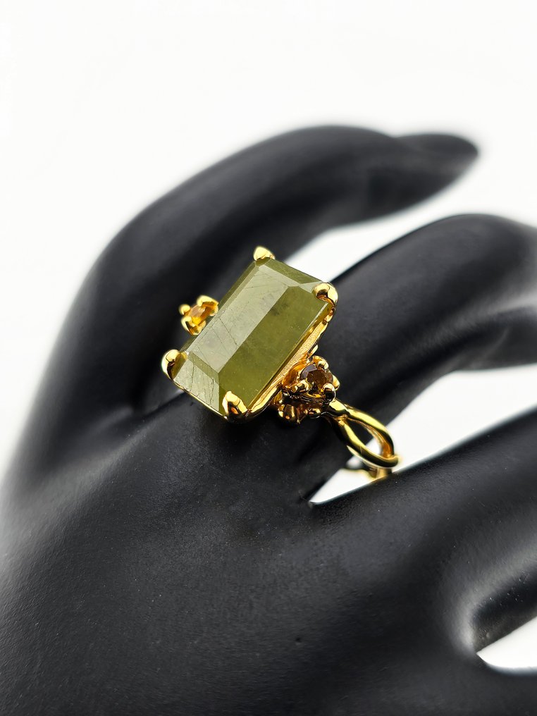 Safira - Prata - Anel - Elegância Botânica #4.3