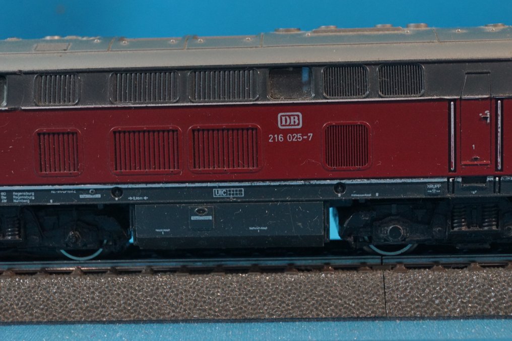 Märklin H0 - 3075 - Πετρελαιοκίνητη μηχανή τρένου (1) - Diesel Loc Br 216 - DB #3.2