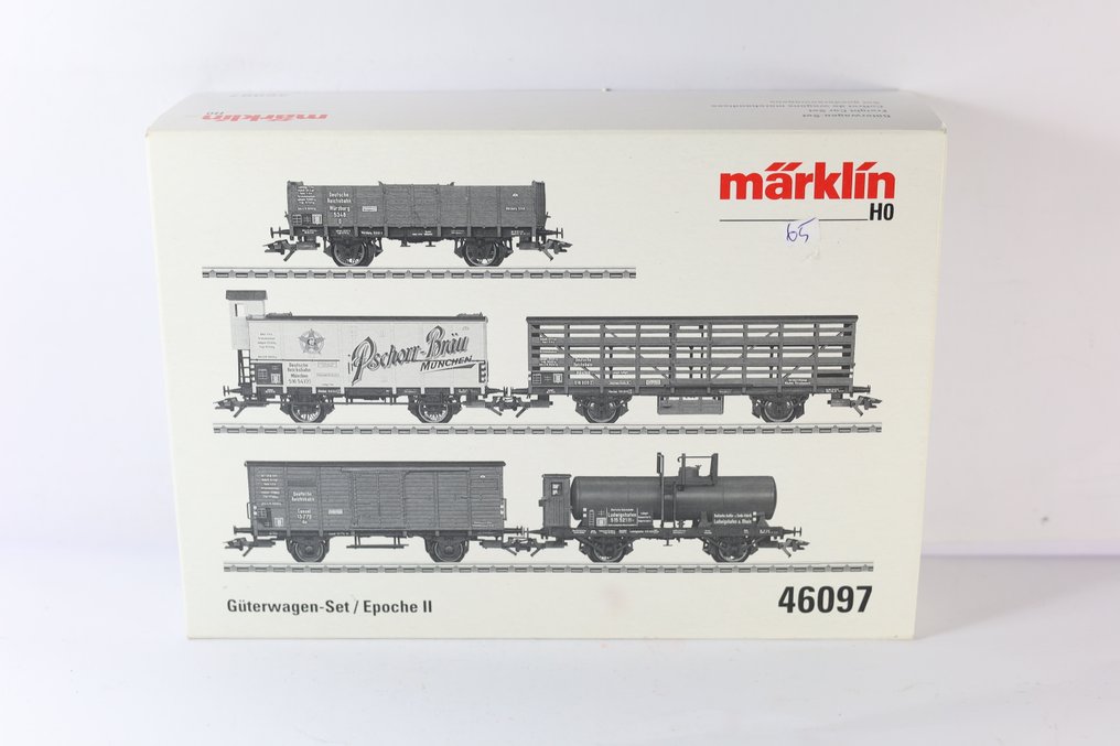 Märklin H0 - 46097 - 模型貨運火車組合 (1) - 五件套货车 - DRG #1.0