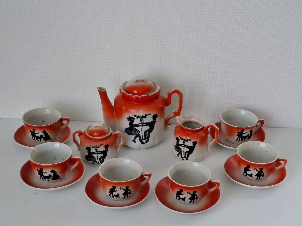 Tea service (15) - Porcelain - Art Deco toy dishware #3.2