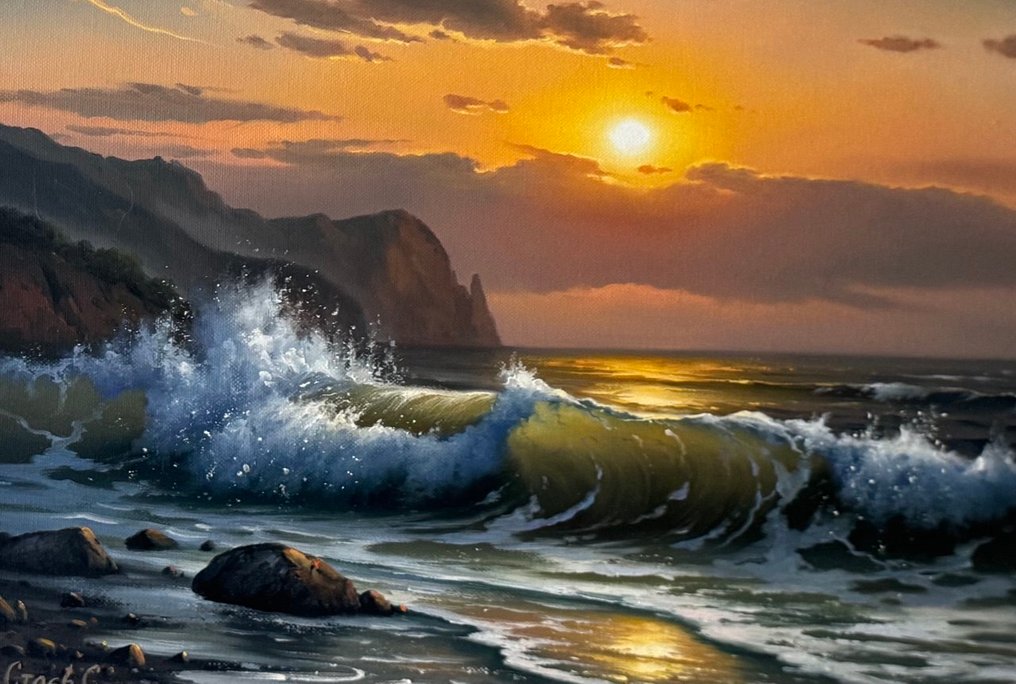 Stoev Serhii (1971) - Sunset in a storm #1.0